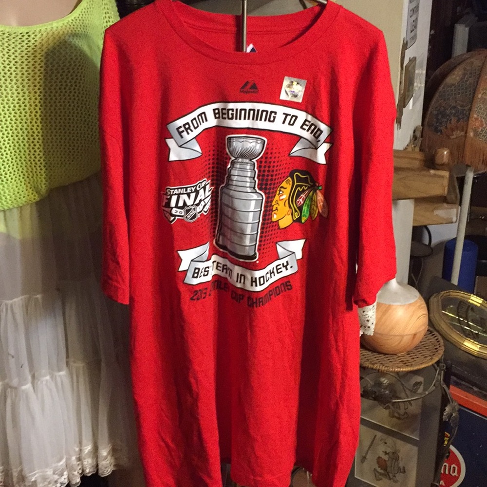 New majestic Chicago black hawks Stanley cup